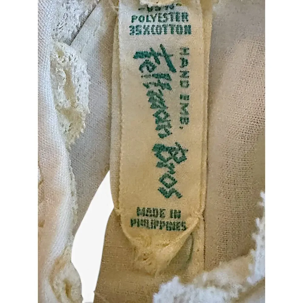 Vintage Feltman Brothers Heirloom White Lace Smocked Dress 6–9 Months Baptism